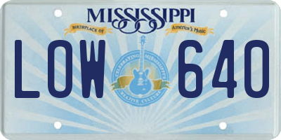 MS license plate LOW640