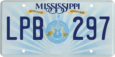 MS license plate LPB297