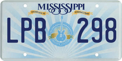 MS license plate LPB298