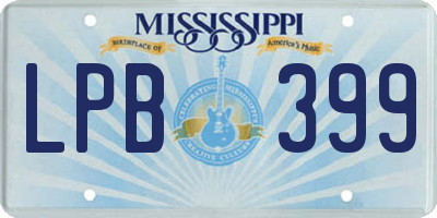MS license plate LPB399