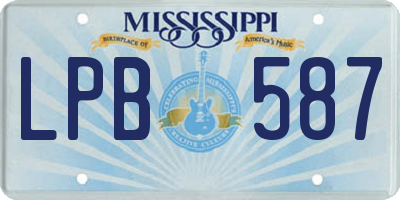 MS license plate LPB587