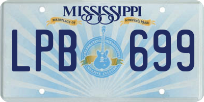 MS license plate LPB699