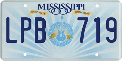 MS license plate LPB719