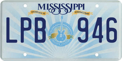 MS license plate LPB946