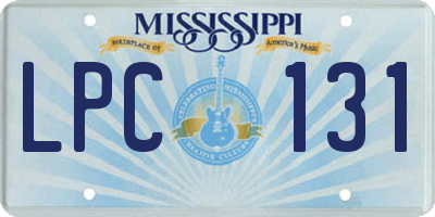 MS license plate LPC131