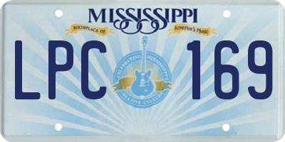 MS license plate LPC169