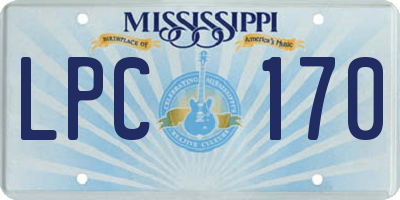 MS license plate LPC170