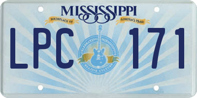 MS license plate LPC171