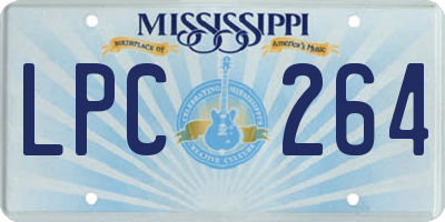 MS license plate LPC264