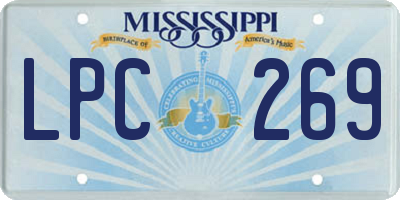 MS license plate LPC269