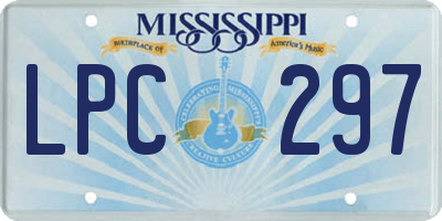 MS license plate LPC297