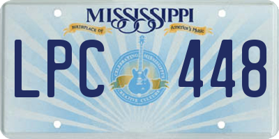 MS license plate LPC448