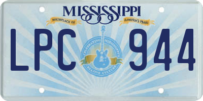 MS license plate LPC944