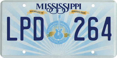 MS license plate LPD264