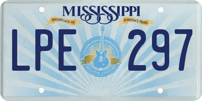 MS license plate LPE297