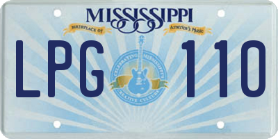 MS license plate LPG110