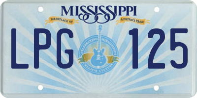 MS license plate LPG125
