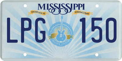 MS license plate LPG150