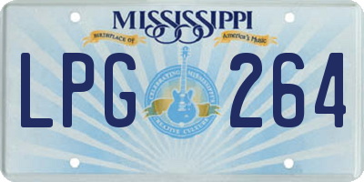 MS license plate LPG264