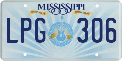 MS license plate LPG306