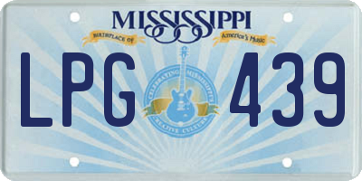 MS license plate LPG439