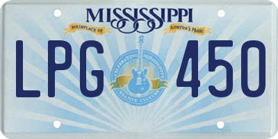 MS license plate LPG450