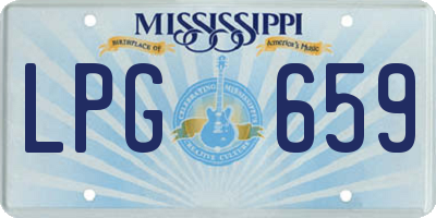 MS license plate LPG659