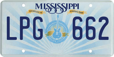 MS license plate LPG662