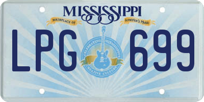 MS license plate LPG699