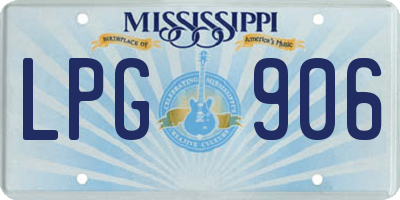 MS license plate LPG906