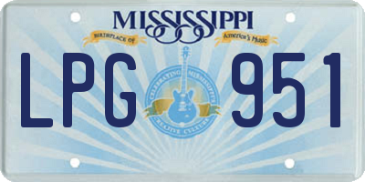 MS license plate LPG951