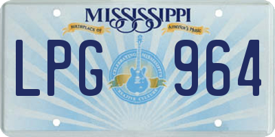 MS license plate LPG964