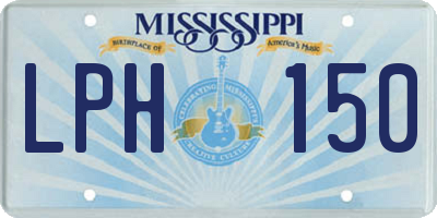 MS license plate LPH150