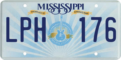 MS license plate LPH176