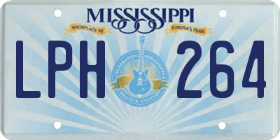 MS license plate LPH264