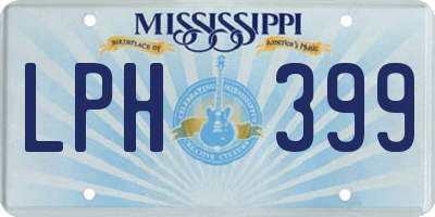 MS license plate LPH399