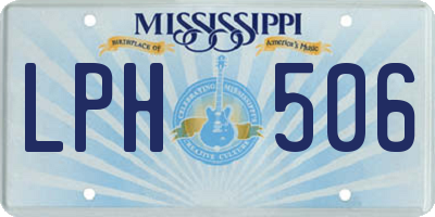 MS license plate LPH506
