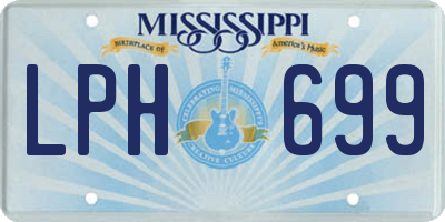 MS license plate LPH699