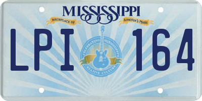 MS license plate LPI164
