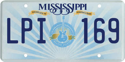 MS license plate LPI169