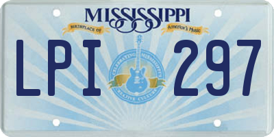 MS license plate LPI297