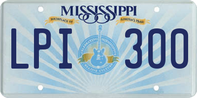 MS license plate LPI300