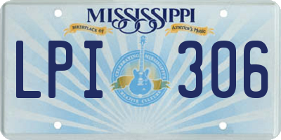 MS license plate LPI306