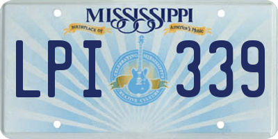 MS license plate LPI339
