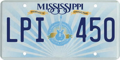 MS license plate LPI450