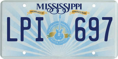MS license plate LPI697
