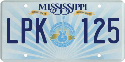 MS license plate LPK125