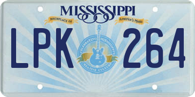 MS license plate LPK264