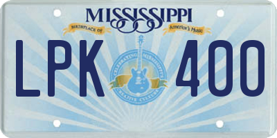 MS license plate LPK400