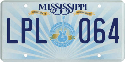 MS license plate LPL064
